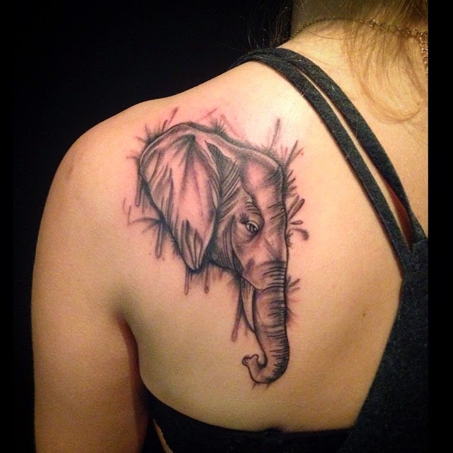 elephant dreamcatcher tattoo