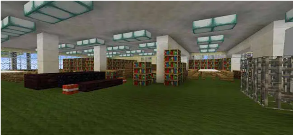 School minecraft library design