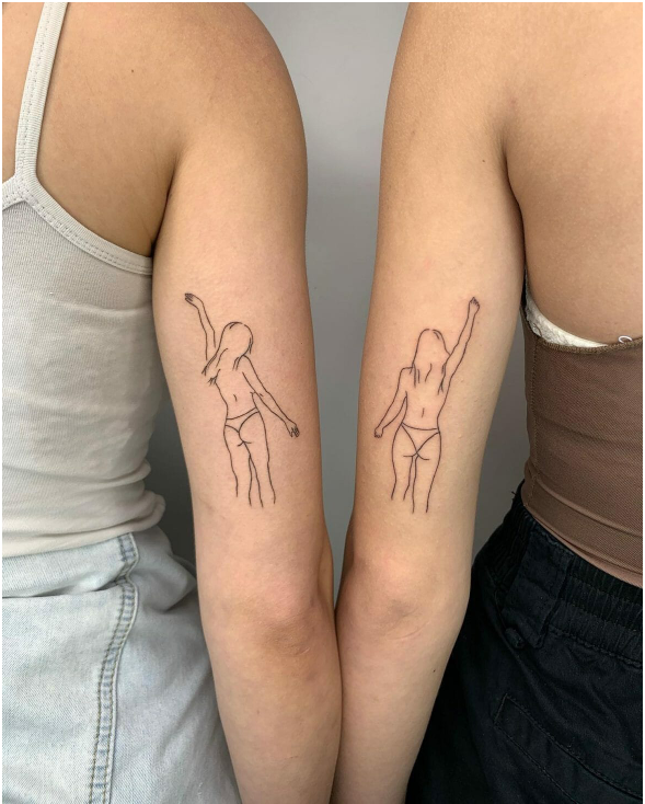 naked women tattoo