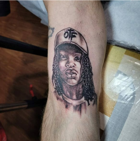 King VON Portrait Tattoo Design