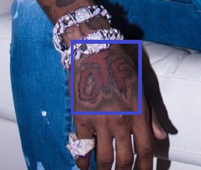 KING VON RIGHT HAND TATTOO OTF