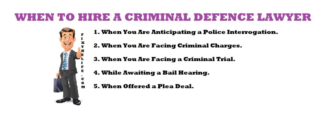 When to Hire an Experienced Criminal Defence Lawyer