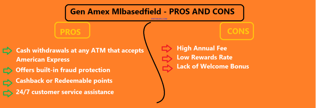 Gen Amex Mlbasedfield PROS and CONS