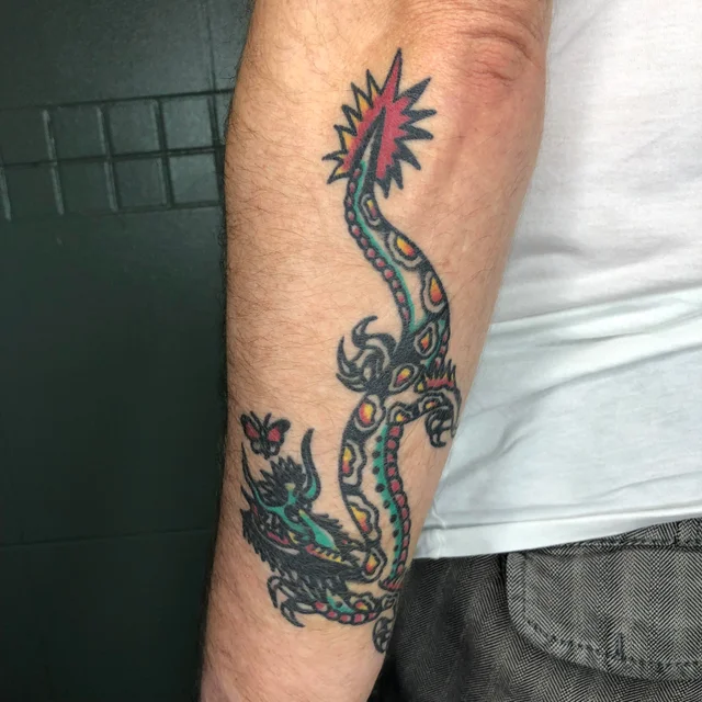 Dragon Patchwork Tattoo