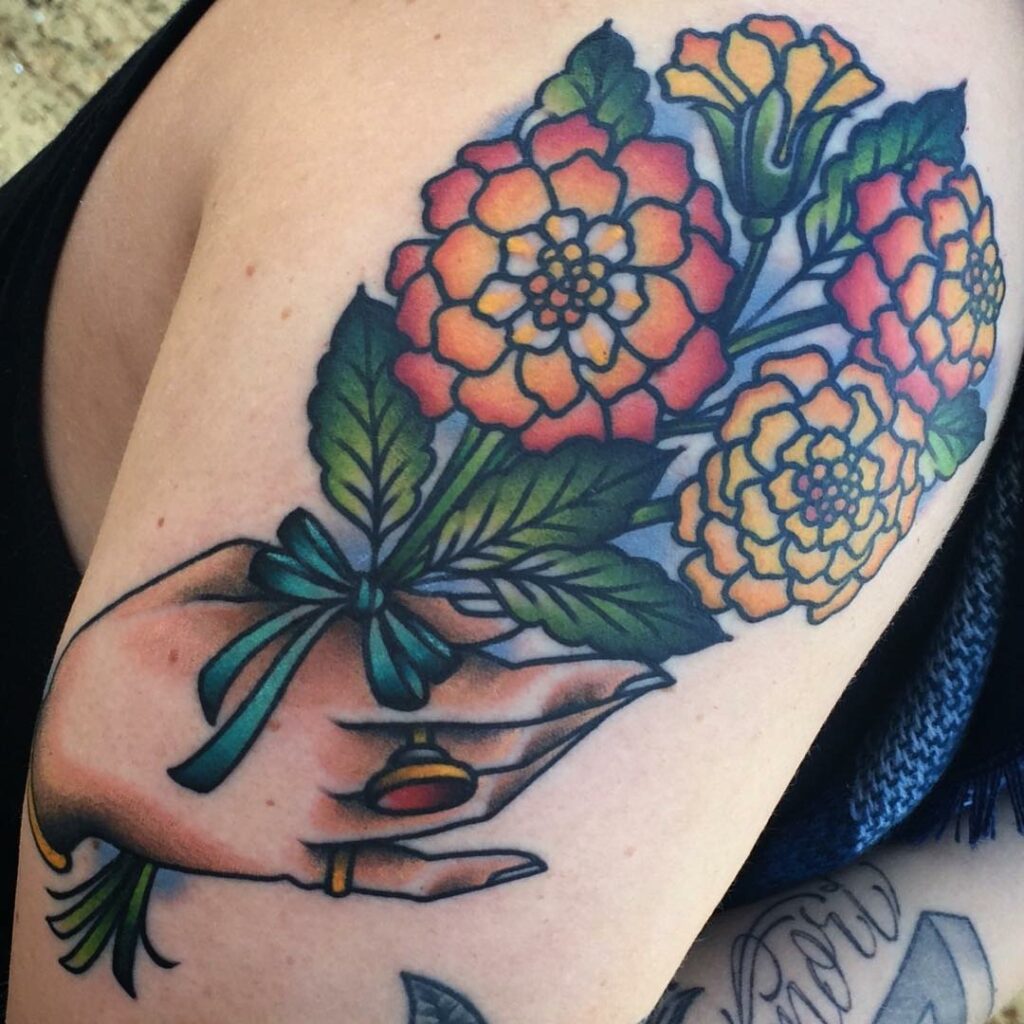 marigold tattoo