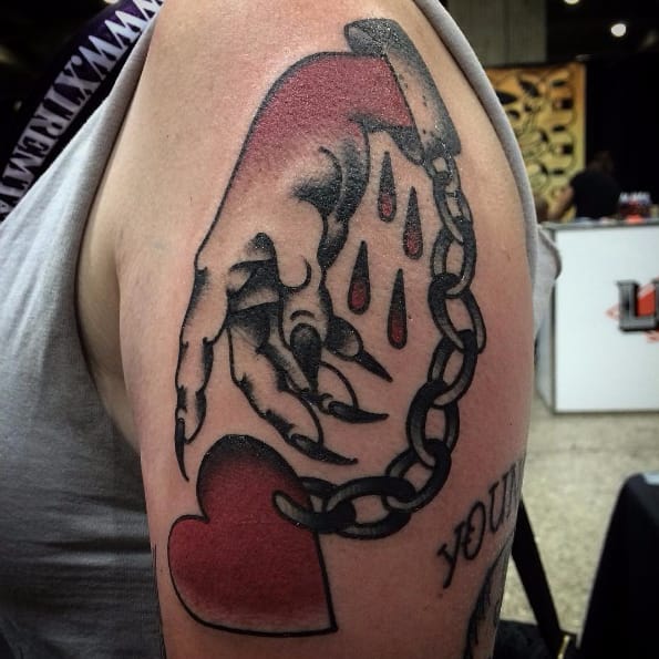 Patchwork Heart Tattoo