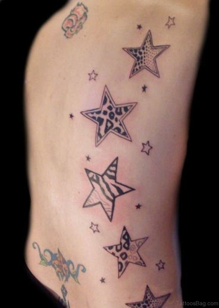 Patchwork Star Tattoos