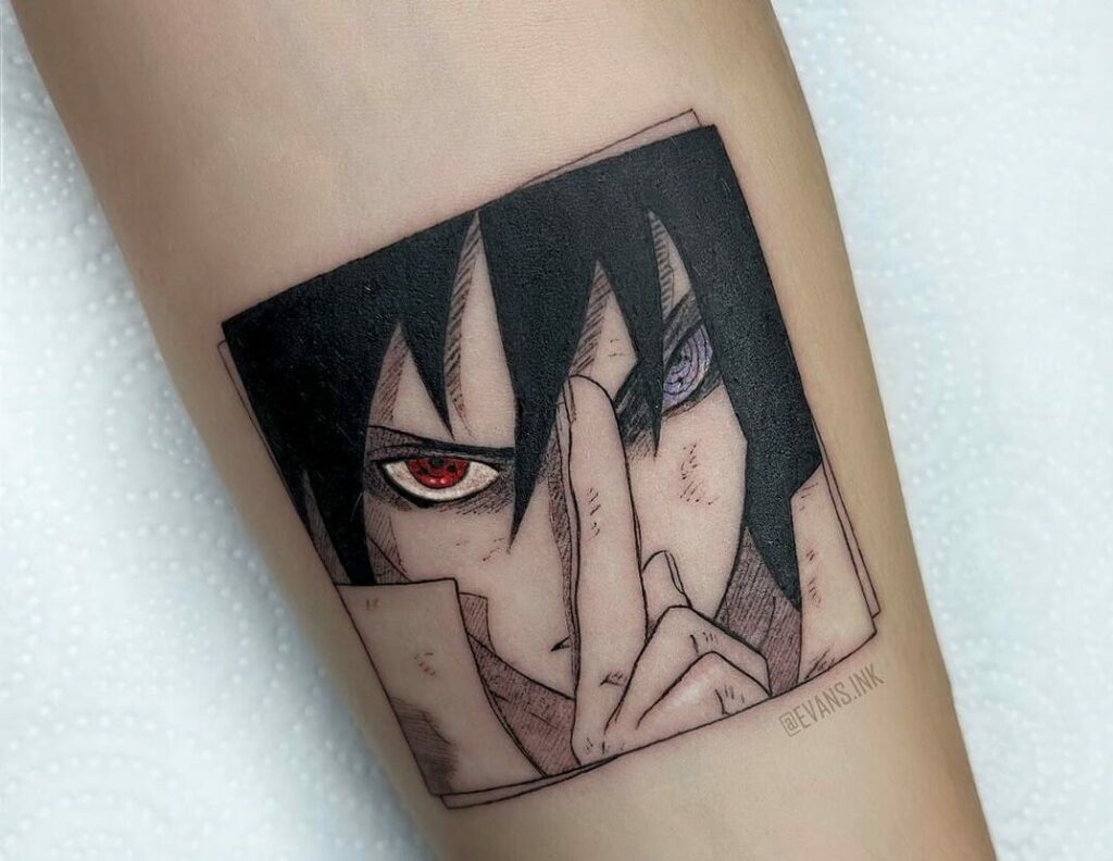 sasuke curse mark tattoo