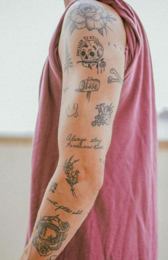 Text Patchwork Tattoos