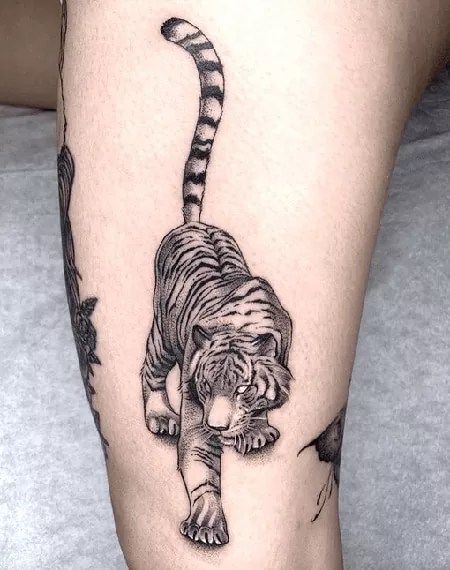 Tiger Patchwork Tattoos