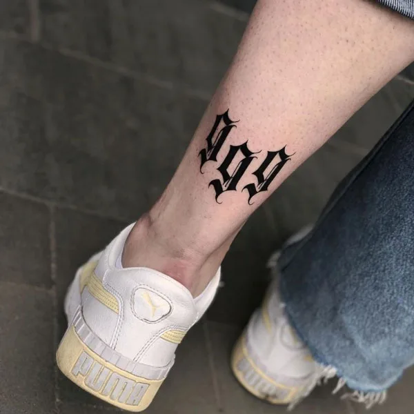 999 tattoo