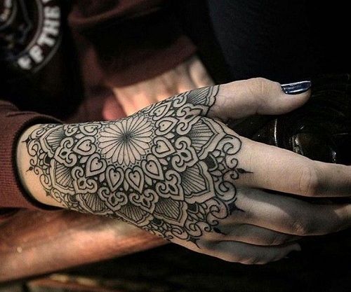 hand tattoos for women