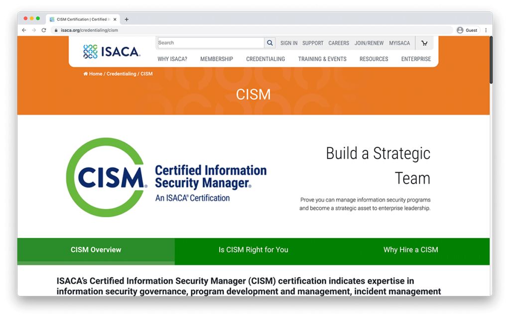 CISM for Getting into Cybersecurity