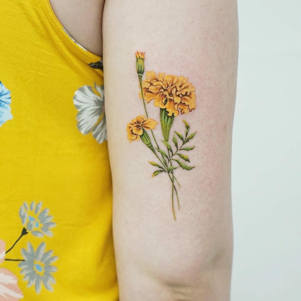 marigold tattoo