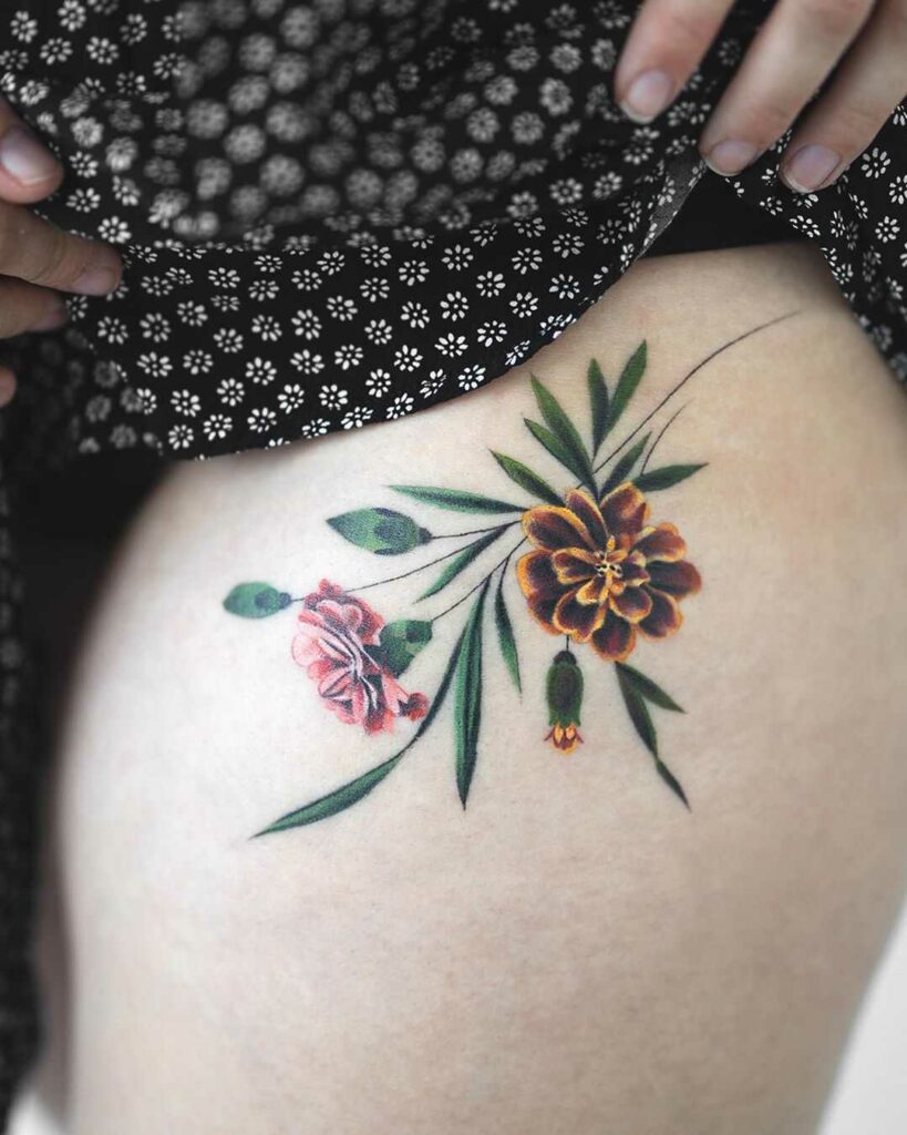 marigold tattoo