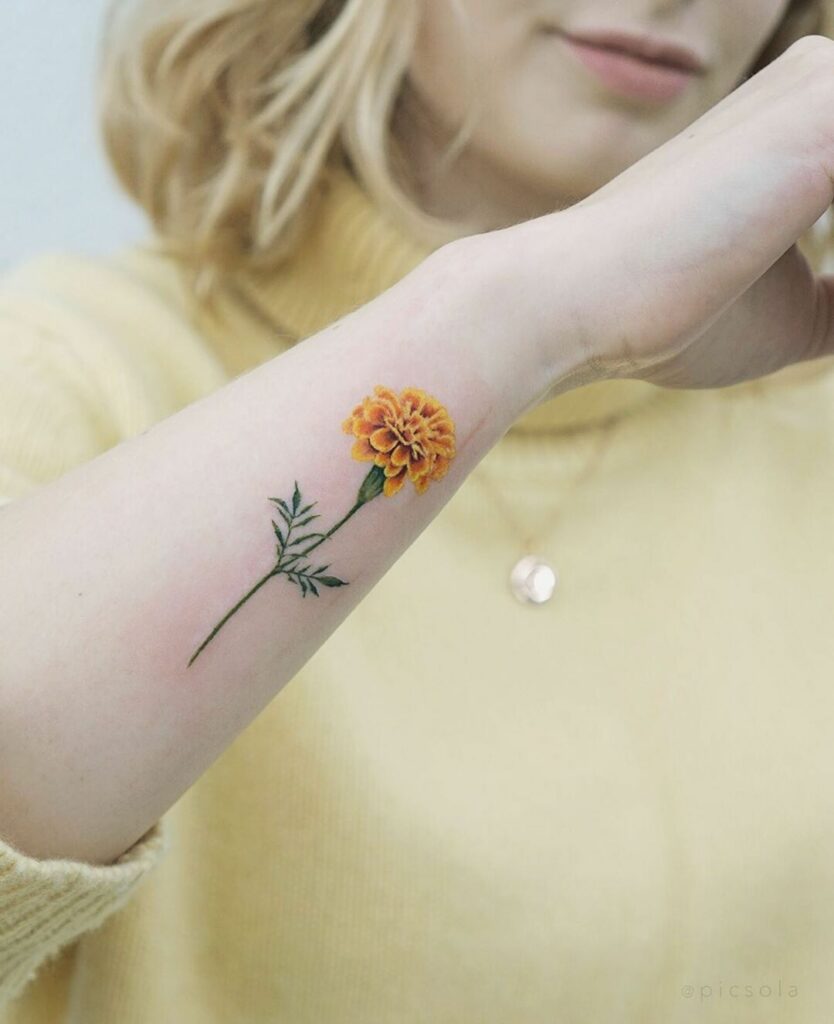 marigold tattoo