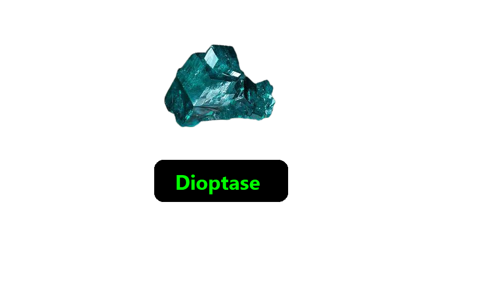 Dioptase is a green crystal