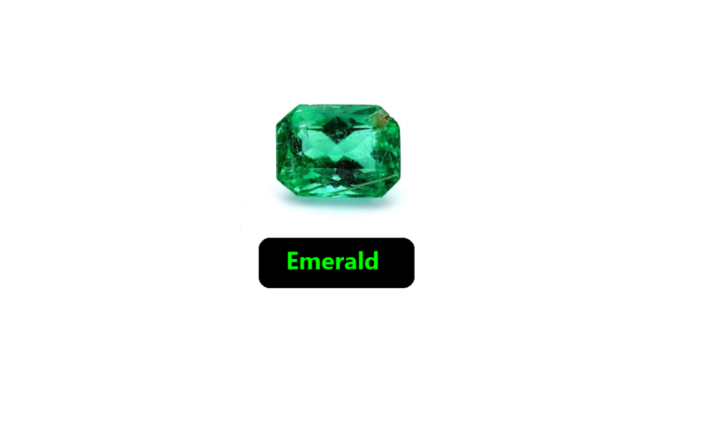  Emerald is a green crystal stone
