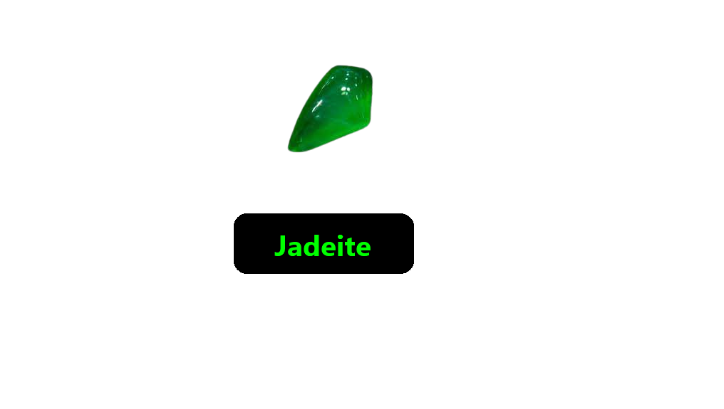 Jadeite a green crystal