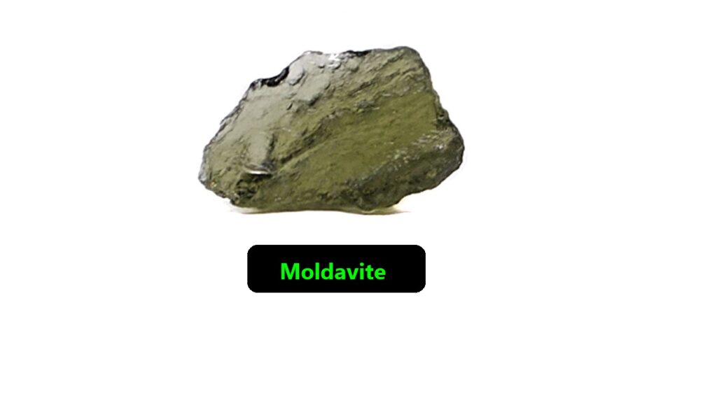 Moldavite is a green crystal 