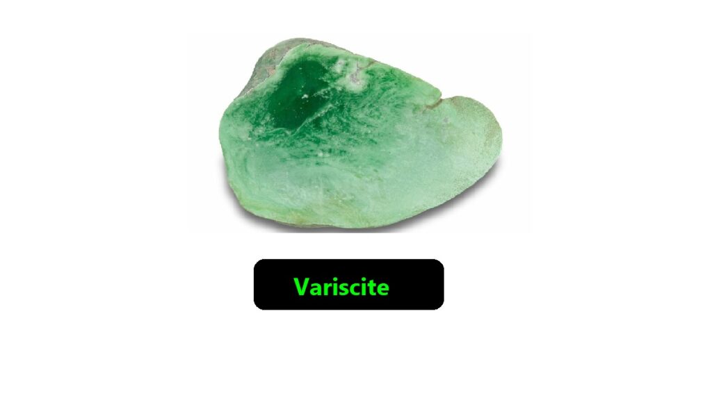 Variscite is a green crystal