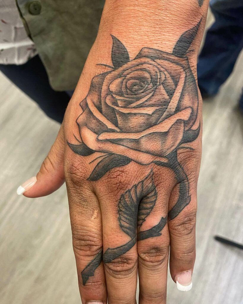 50+ ROSE HAND TATTOO MALE IDEAS YOULL HAVE TO SEE TO BELIEVE