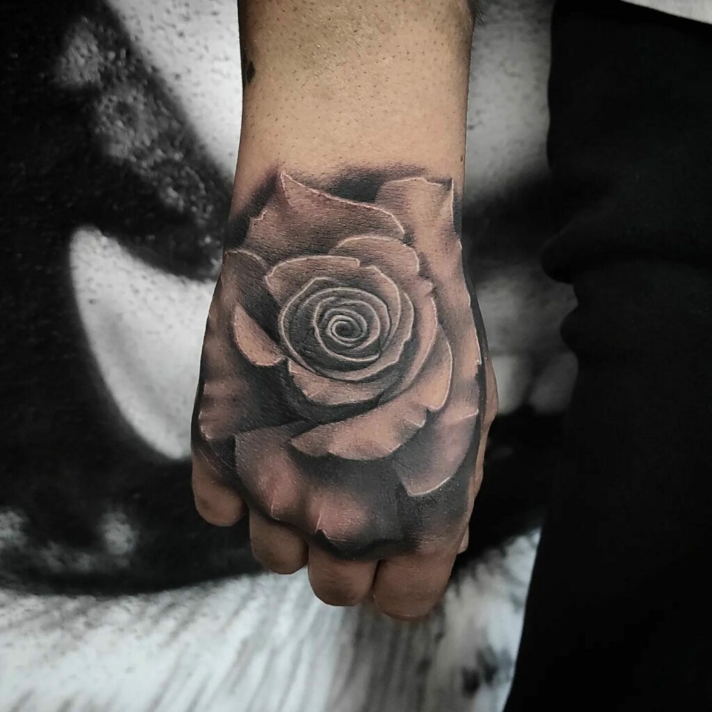 50+ ROSE HAND TATTOO MALE IDEAS YOULL HAVE TO SEE TO BELIEVE