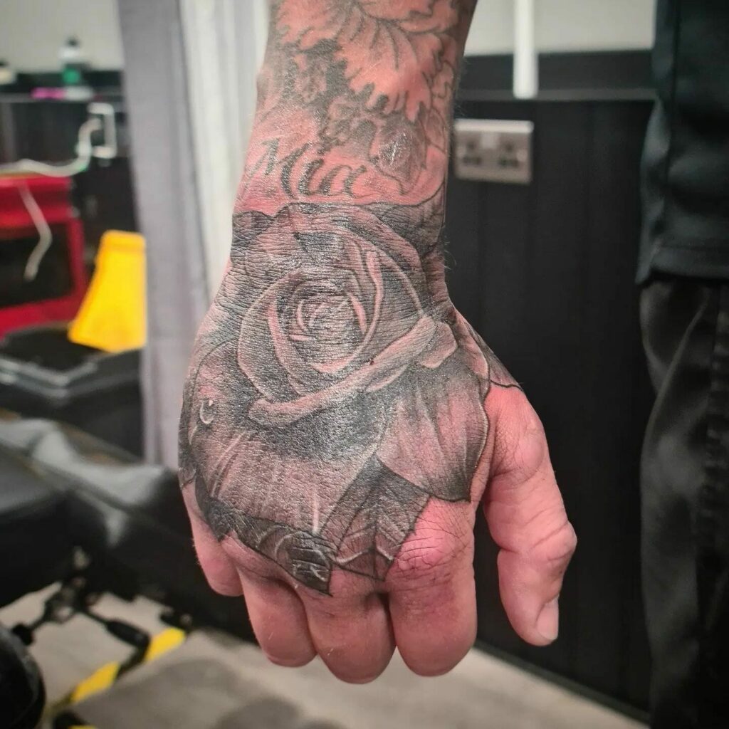 50+ ROSE HAND TATTOO MALE IDEAS YOULL HAVE TO SEE TO BELIEVE