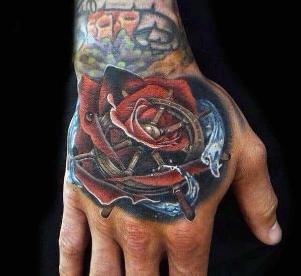 50+ ROSE HAND TATTOO MALE IDEAS YOULL HAVE TO SEE TO BELIEVE