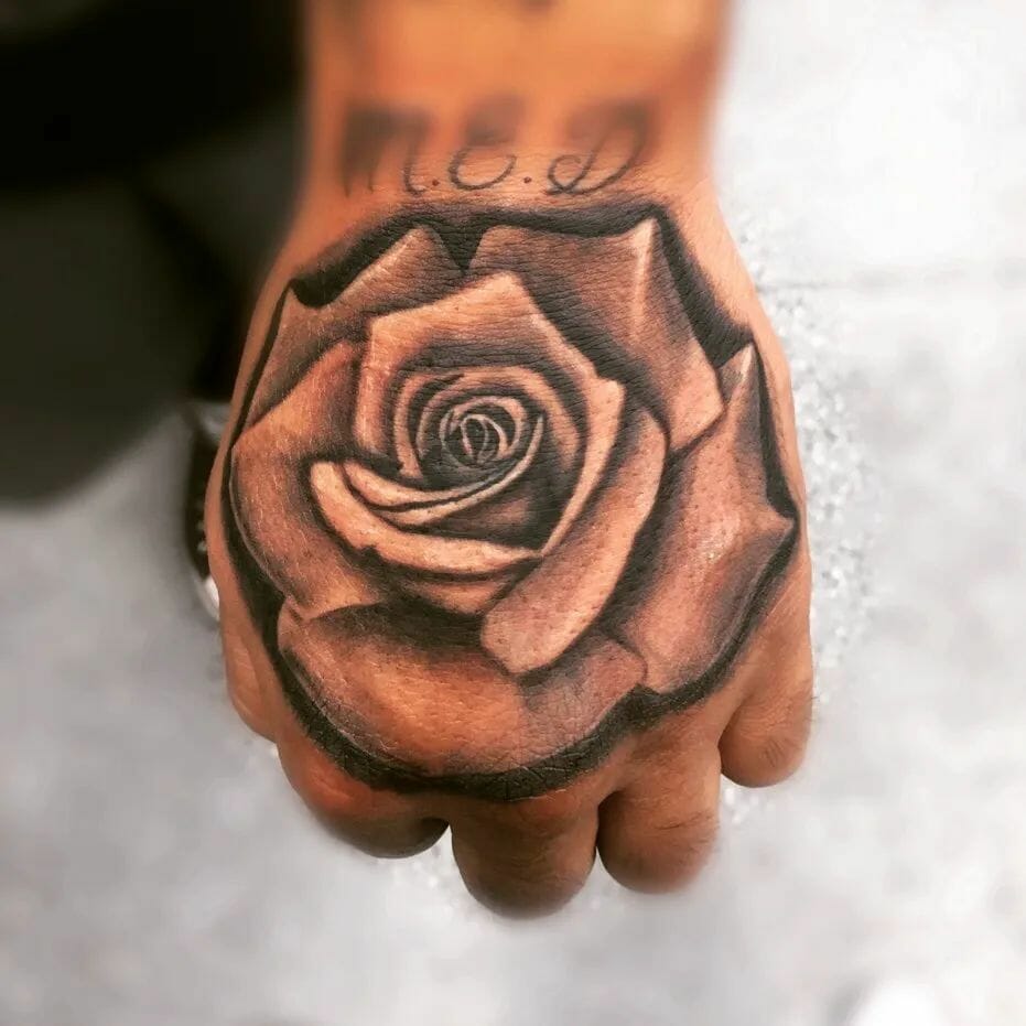 50+ ROSE HAND TATTOO MALE IDEAS YOULL HAVE TO SEE TO BELIEVE